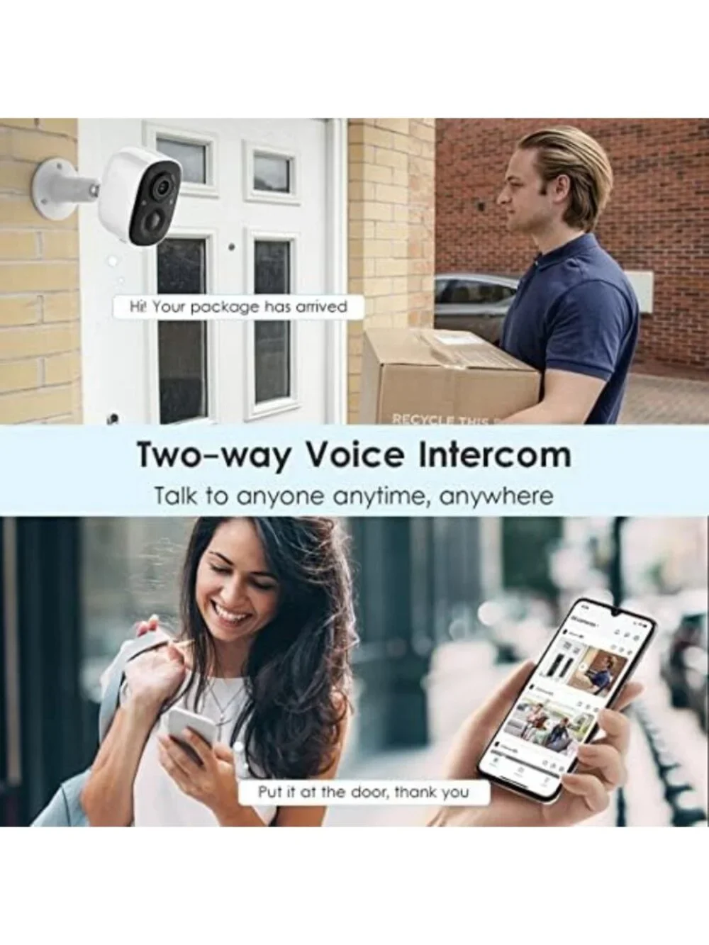 4-Pack Wireless Outdoor Security Cameras System - 2K HD Video, Night Vision